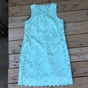 J.Crew lazer cut mint dress